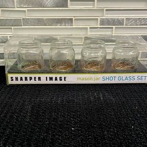 Sharper Image Mason Jar Shot Glass Set